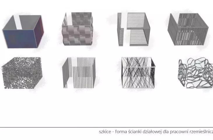 Stara Fabryka, szkice 3D