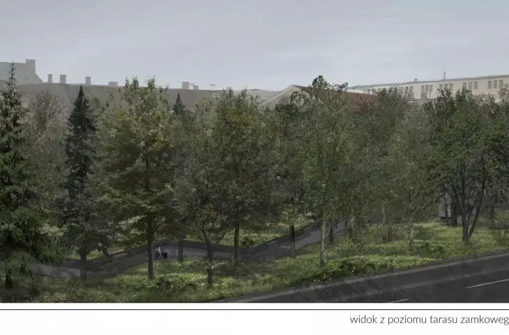 The Old Factory, view from the level of the castle terrace
