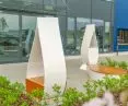 This use of the material offers the possibility of upcycling