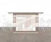 Grounded House, cross-section A-A