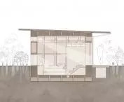 Grounded House, cross-section B-B