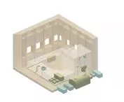 Grounded House, installation diagram