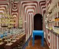 The interior of the niche perfumery is full of patterns and colors