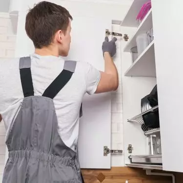 installation of furniture hinges