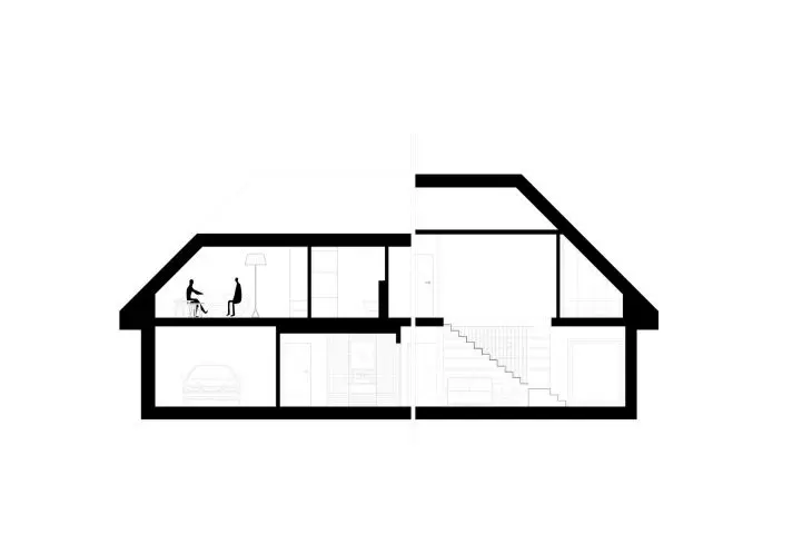 cross-section A-A