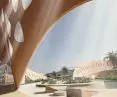 The walls of the facilities are formed by a quartz facade
