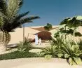 The authors also used traditional elements in the design - here a tent