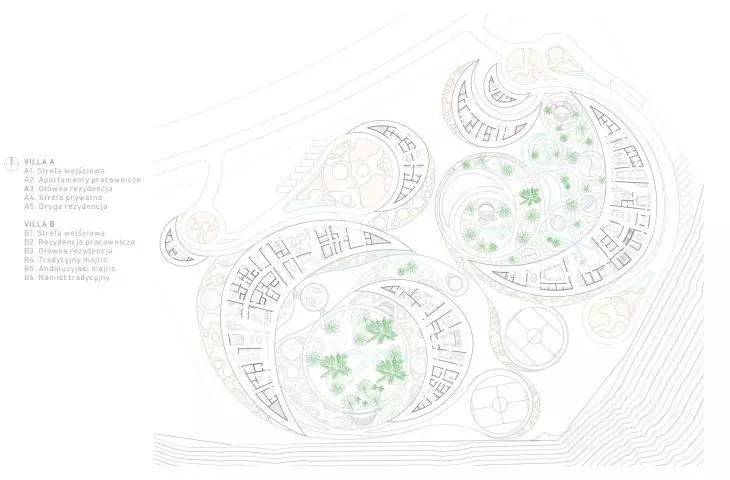 The entire designed establishment