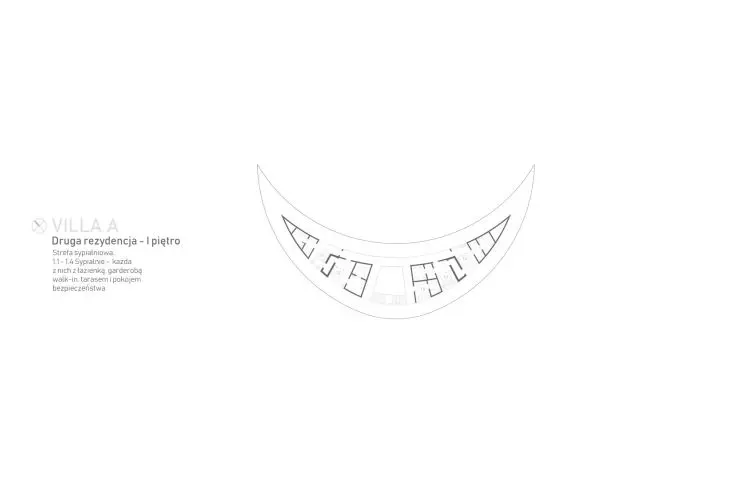 Floor plan of villa A