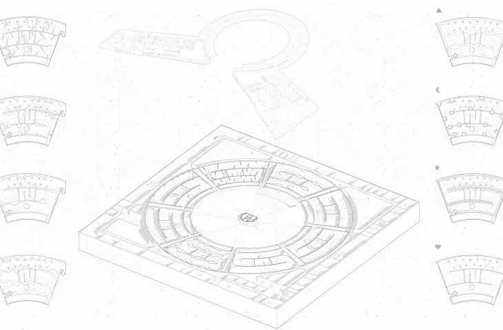 Axonometry of the designed museum
