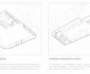 Museum of Emotions, a diagram of sample rooms in the above-ground zone