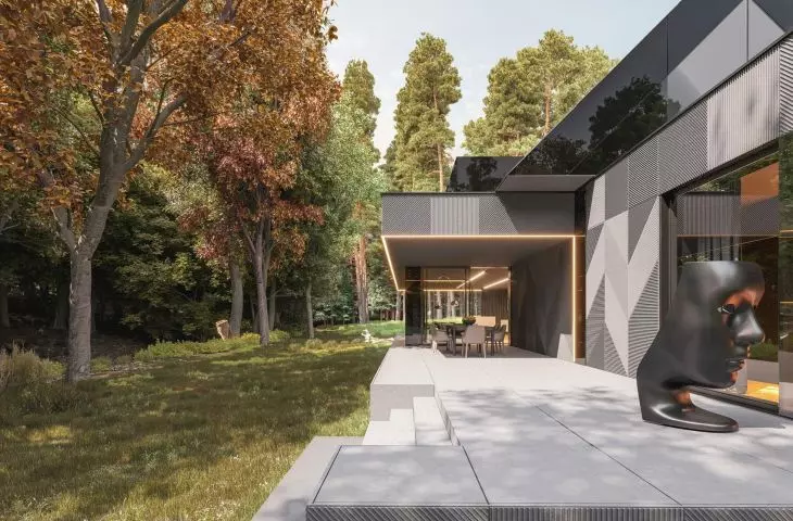 The house has a terrace