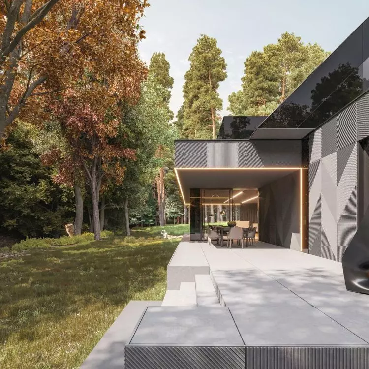 The house has a terrace