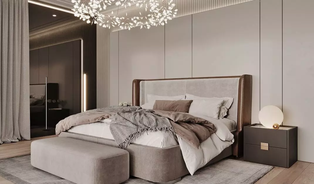 Lots of textiles will give the interior a cozy feel