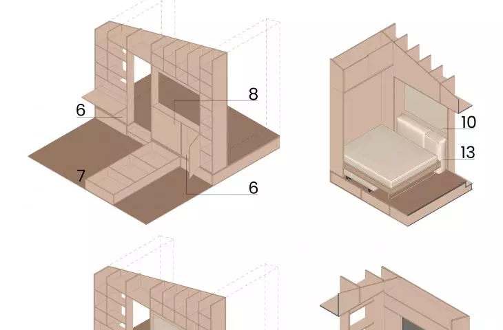 Storage and sleeping area