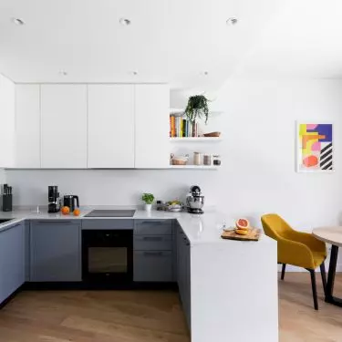 Blue kitchen