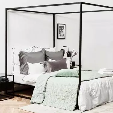 The canopy bed will be perfect as a focal point