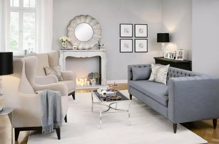 New York style interiors are distinguished by symmetry
