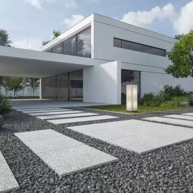 Płyty chodnikowe granitowe szare