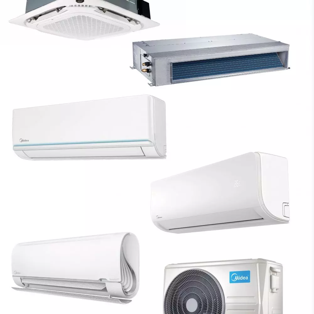 A wide selection of Midea units