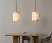 Hashira linen lamp