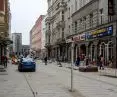 Station Street in Bytom covered by monument zone from advertising resolution