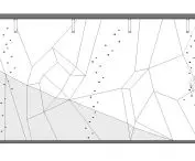 Cross-section A-A view of rope climbing walls