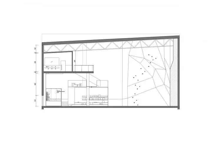 SLAB project, cross-section B-B