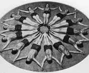 uczennice Szkoły Gimnastyki Nowoczesnej Stanisławy Pohlówny we Lwowie, 1932