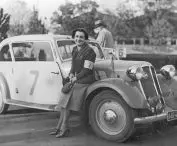 Women's car rally on the Warsaw-Gdynia-Warsaw route, 1937