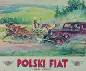 plakat „Polski Fiat”, proj.: Wojciech Kossak, 1934