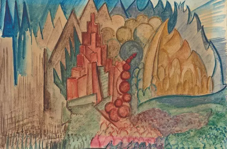 „Zakopane w Nowym Jorku”, autor: Leon Chwistek, 1917–1922
