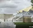 Arena sports and entertainment hall after reconstruction, visualization, design by CDF Architects