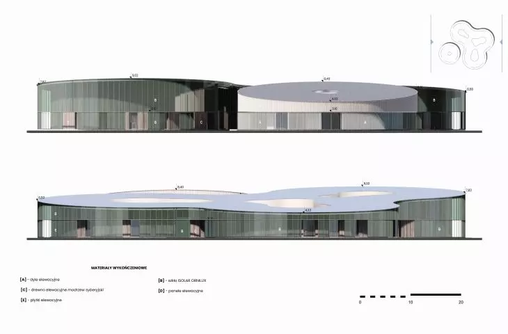 Centrum Rehabilitacji Fok Bałtyckich, elewacja