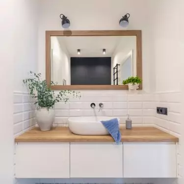 Retro-style bathroom