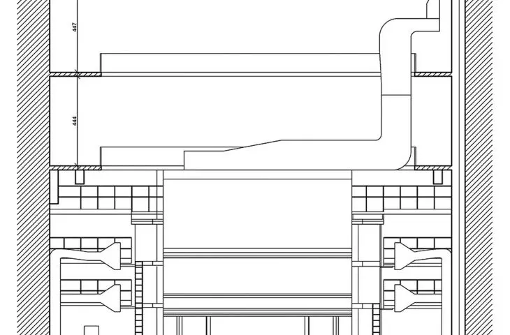 Cross section (C-C) through the Big Stage