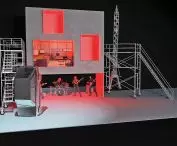...and views of the final set design