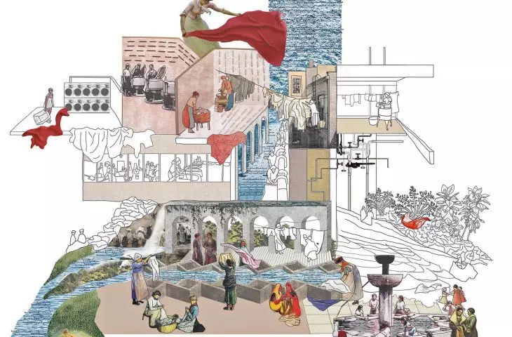wystawa MECCA X NGV Women in Design Commission 2022 pod tytułem „Brudne ubrania są prane w domu”