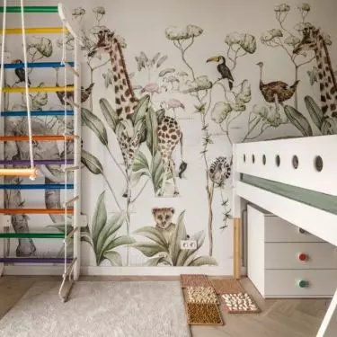 In one of the children's rooms there is a ladder