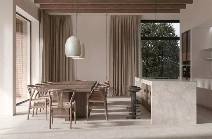 Kitchen with dining area