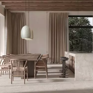Kitchen with dining area