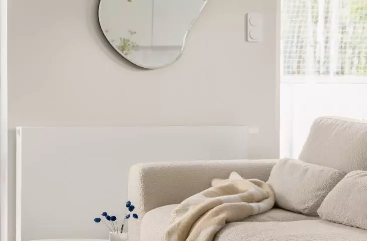 You will also find rounded corners in the living room