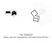 Aksonometria przestrzeni „El Templo”