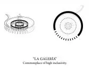 Aksonometria przestrzeni „El Galeria”
