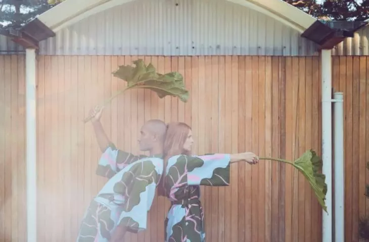 The collection featured bathrobes