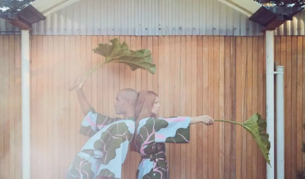 The collection featured bathrobes