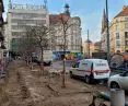 27 Grudnia Street in Poznań, reconstruction, December 2022.
