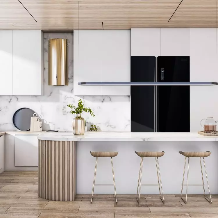 Timeless gold in the kitchen (Gold Line)