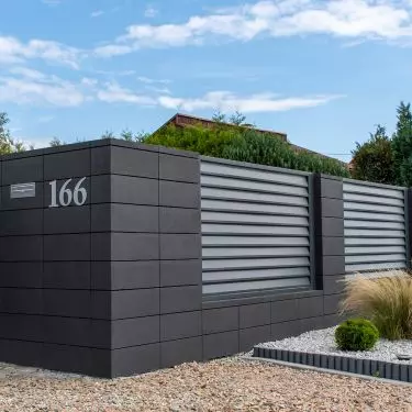 concrete fences and elements of small garden architecture