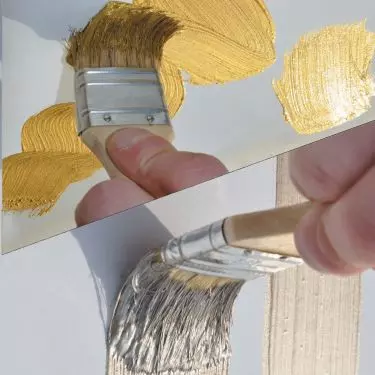 GLOW AQUA acrylic gold and silver paint 